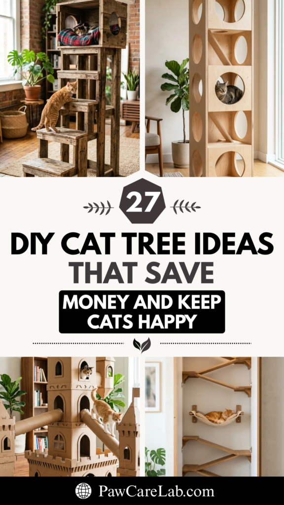 27 DIY Cat Tree Ideas That Save Money and Keep Cats Happy