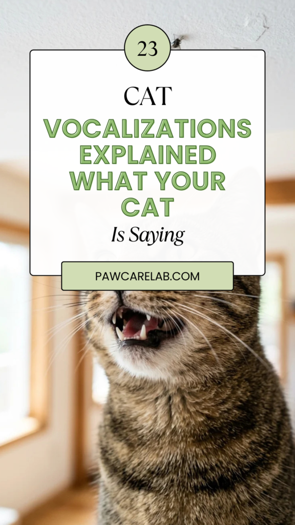 23 Cat Vocalizations Explained: What Your Cat Is Saying