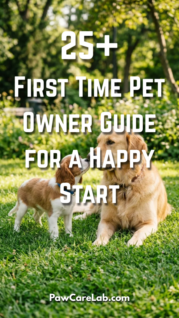 25 First-Time Pet Owner Guide for a Happy Start