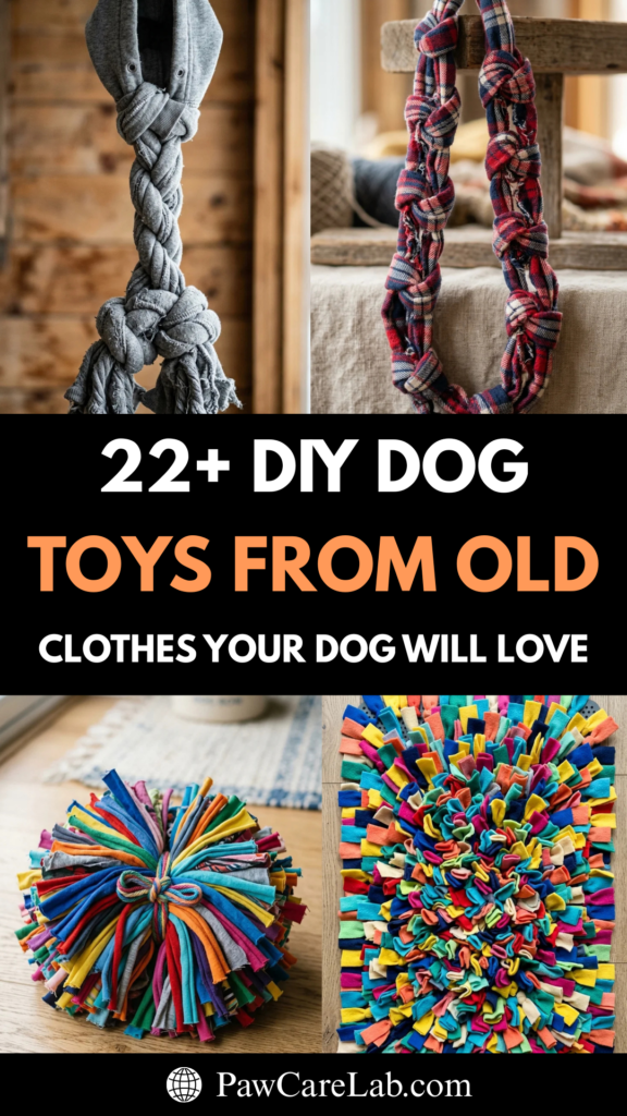 22 DIY Dog Toys From Old Clothes Your Dog Will Love