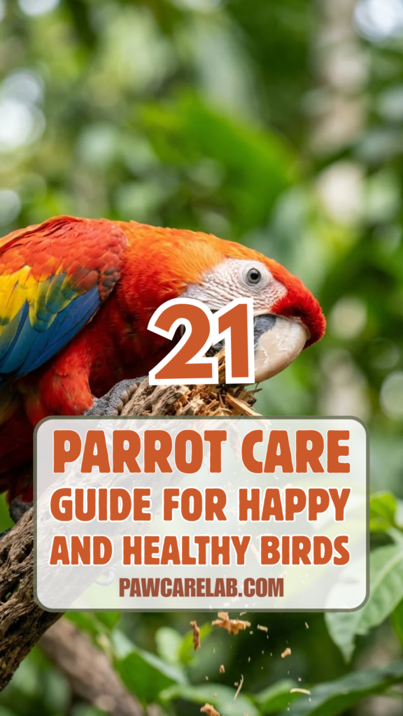 21 Parrot Care Guide for Happy and Healthy Birds
