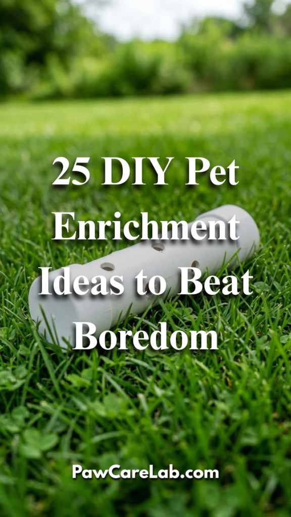 25 DIY Pet Enrichment Ideas to Beat Boredom