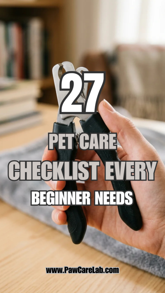 27 Pet Care Checklist Every Beginner Needs
