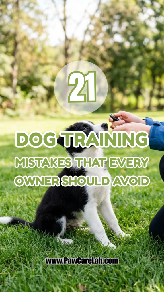 21 Dog Training Mistakes That Every Owner Should Avoid