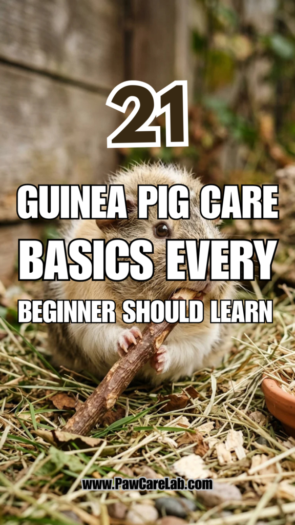 21 Guinea Pig Care Basics Every Beginner Should Learn