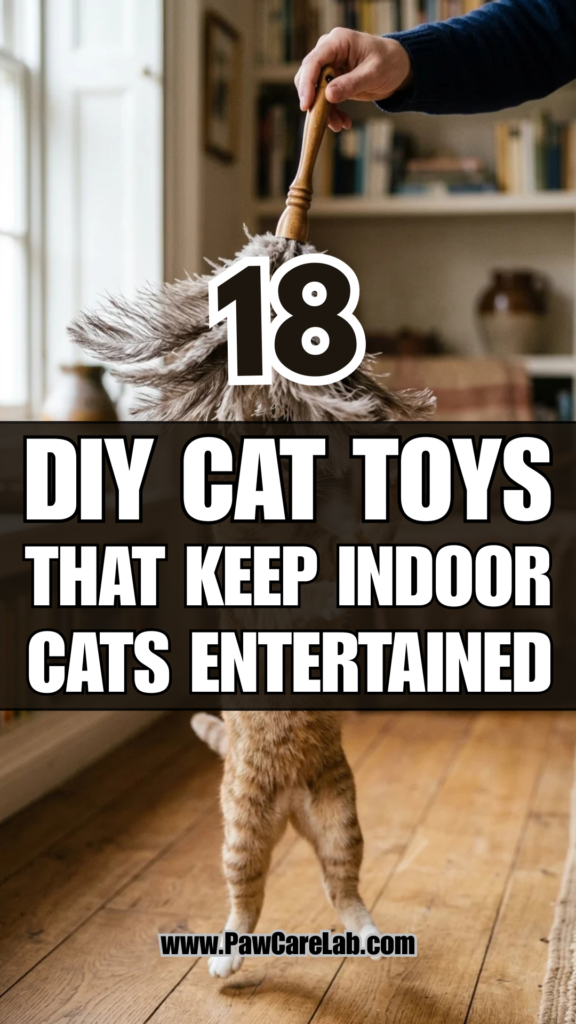 18 DIY Cat Toys That Keep Indoor Cats Entertained