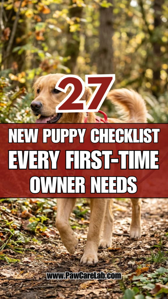 27 New Puppy Checklist Every First-Time Owner Needs
